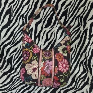 Vera Bradley Retired Fall 2007 Mod Floral Pink Hand Bag EUC